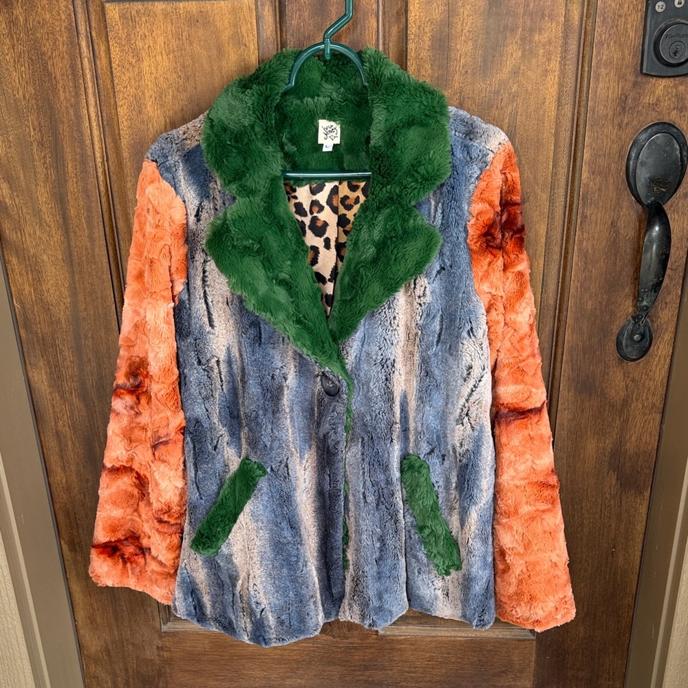 Ivy Jane Multicolor Faux Fur Teddy Jacket